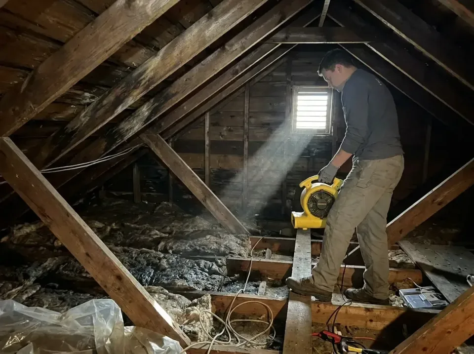 attic-water-damage-drying-proc-007 — frequently asked questions, Emergency Water Extraction & 24/7 Flood Response in Tusculu…